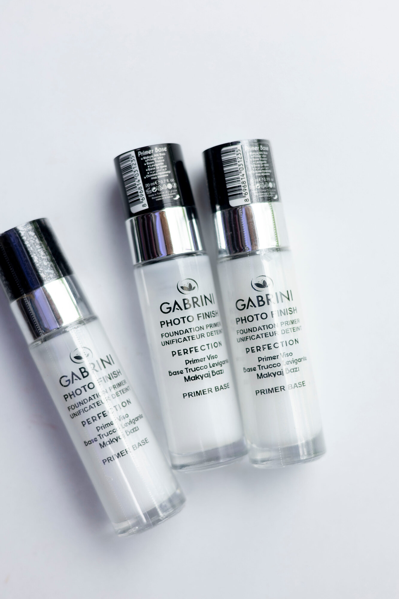 База под макияж Gabrini "Glass Skin Primer", для всех типов кожи, лёгкая текстура, 20 мл.