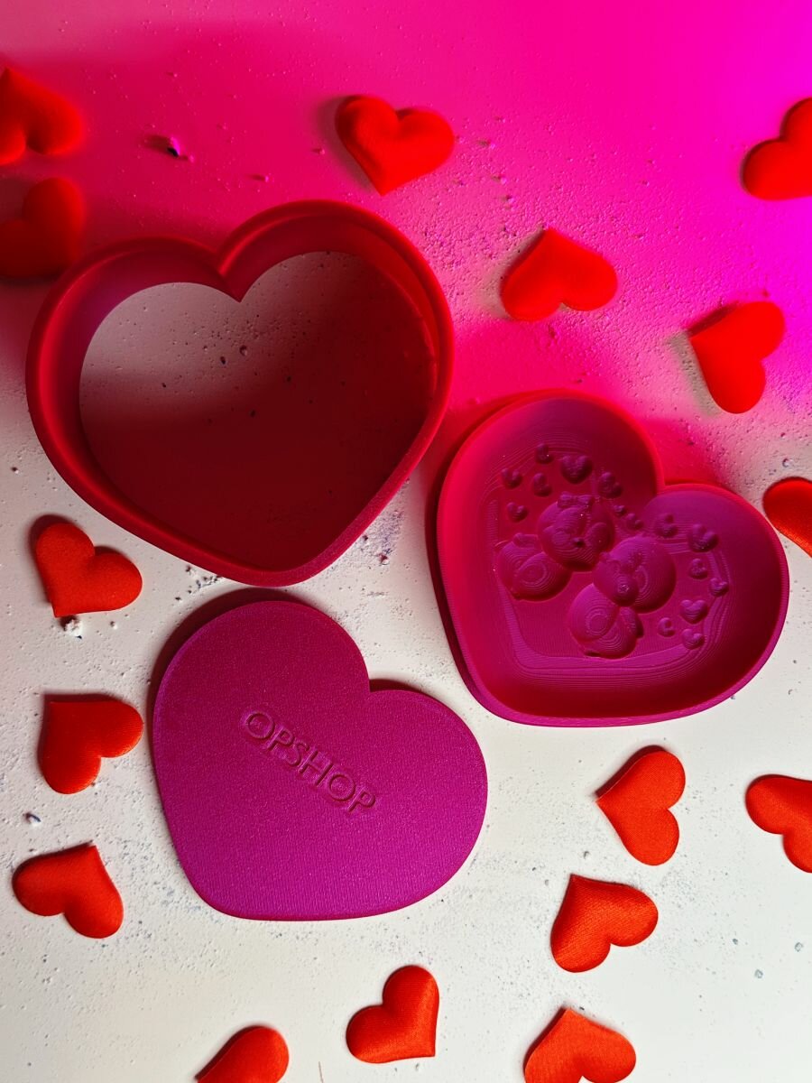 3D форма для бомбочек Влюблённые пингвины — фото 1