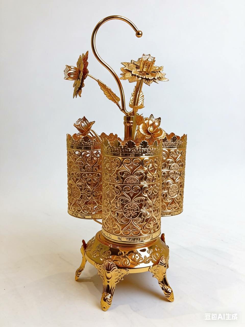 Элегантный подставка для ложек, для столовых приборов. золотой цвет