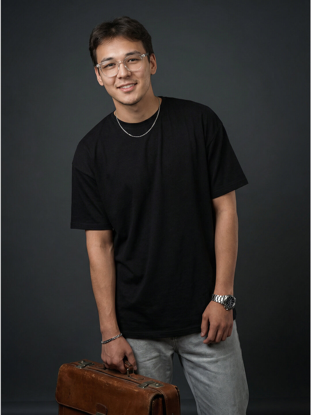 Футболка, размер M, черная — фото 1