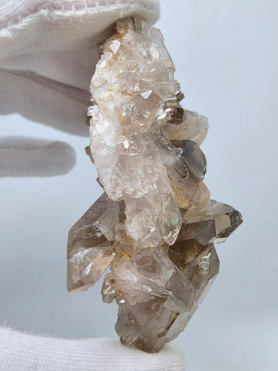 Щётка кристаллов дымчатого кварца 79 мм, 100 г — фото 1