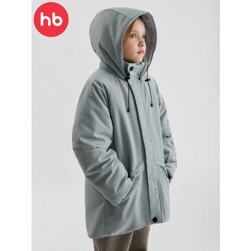 фото Куртка happy baby детская, размер 116-122, серый