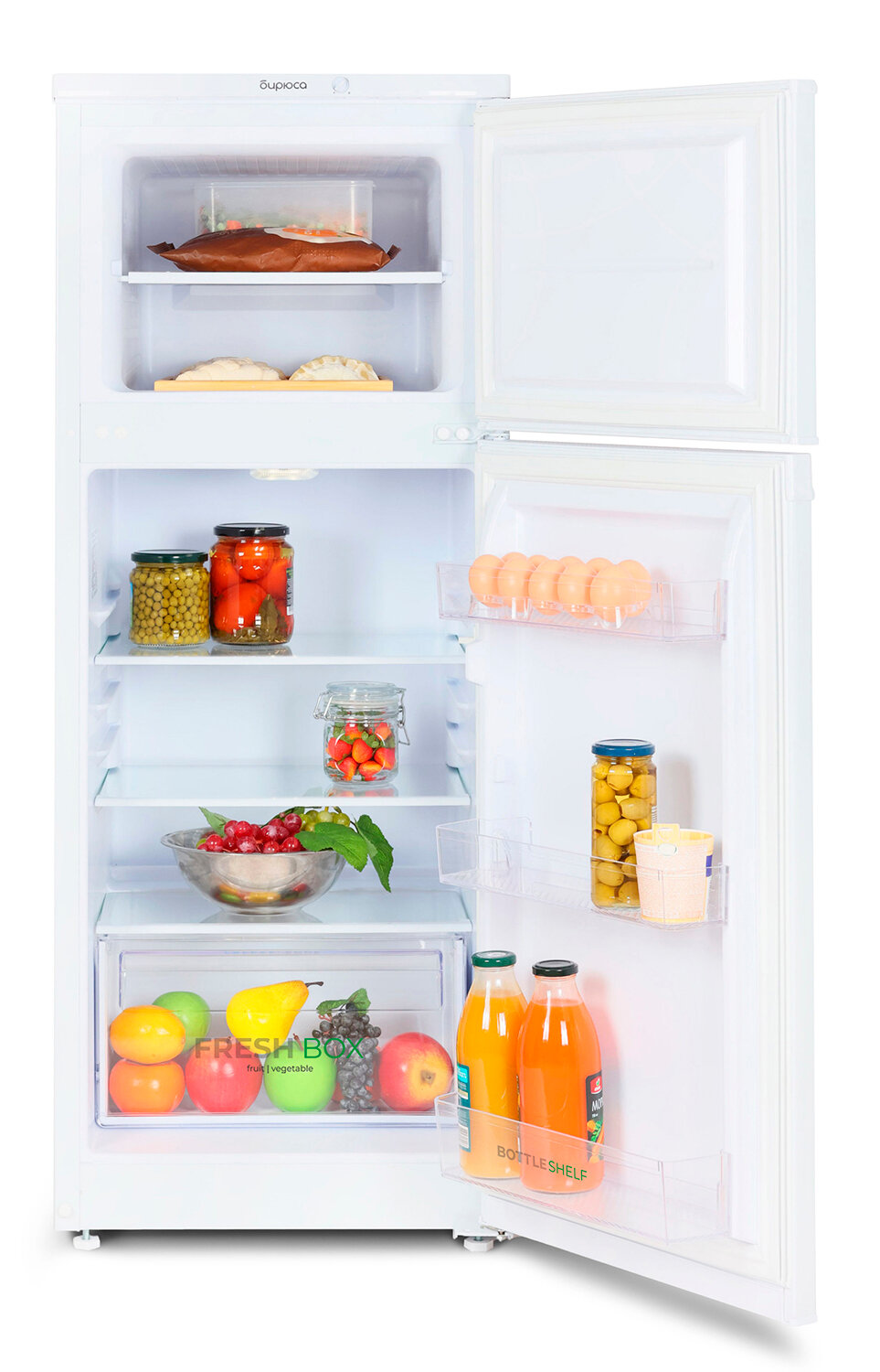 Двухкамерный холодильник БИРЮСА 422 150 л A+ N ST белый