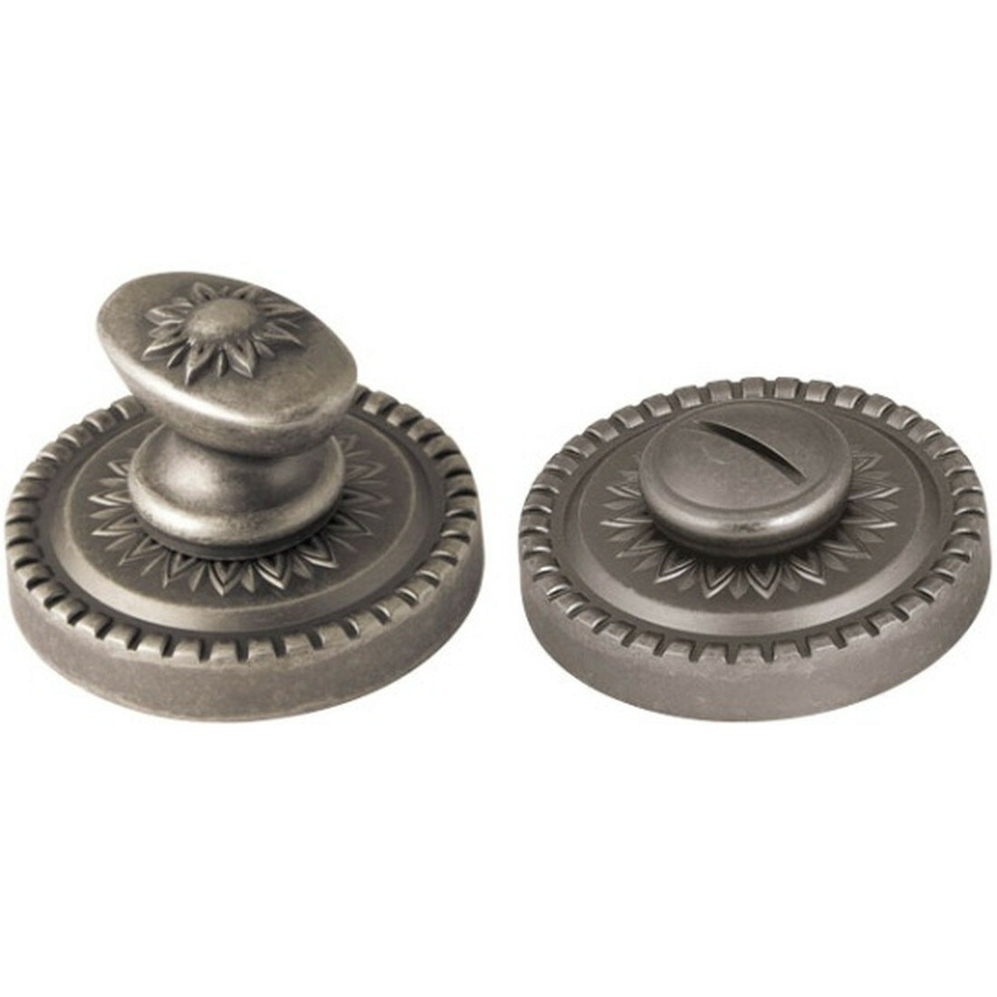 Ручка поворотная Armadillo BK6  R  CL55  WC BOLT BK6 CL  AS 9 античное серебро