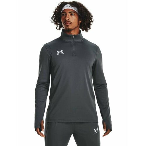 фото Толстовка спортивная under armour m's ch. midlayer, размер lg, , серый