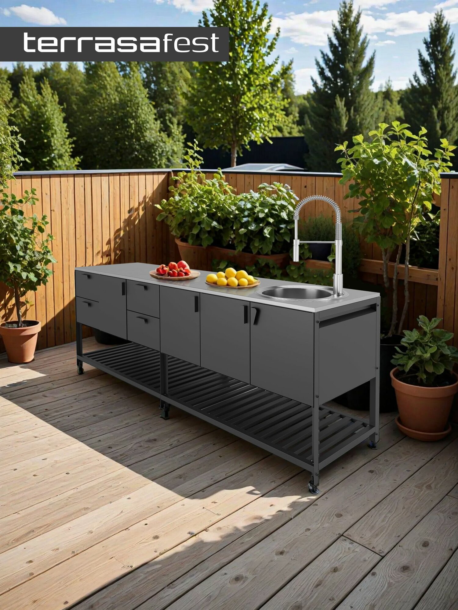 TERRASA: Комплект "Эталон" - Уличная Модульная Кухня