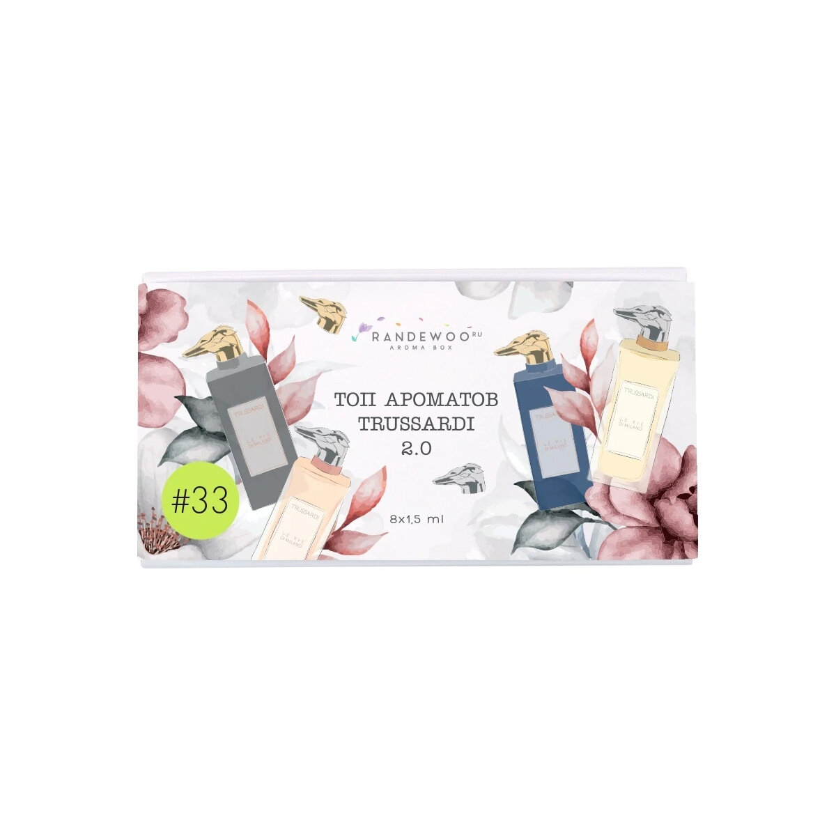 Парфюмерный набор AROMA Box "Топ ароматов Trussardi 2.0", унисекс, 8 ароматов — фото 1