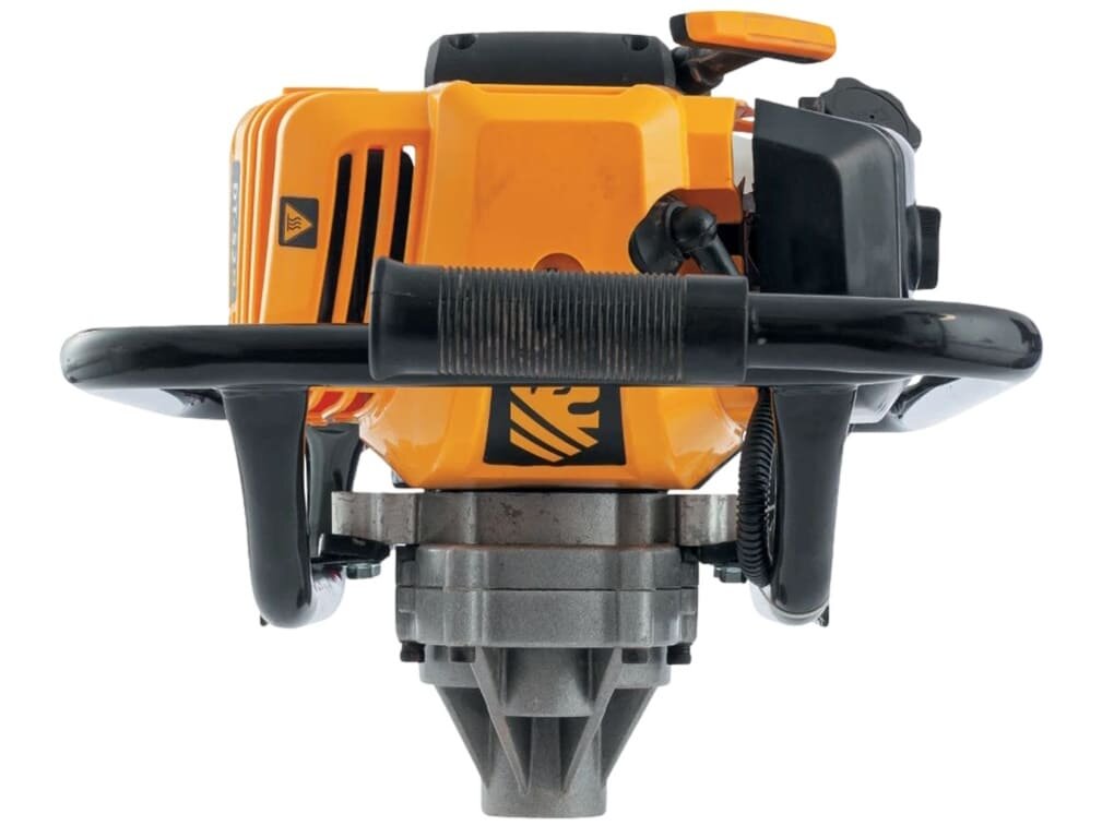 Мотобур Denzel "DX-52", бензиновый, мощность 3 л. с, для грунта и льда — фото 1