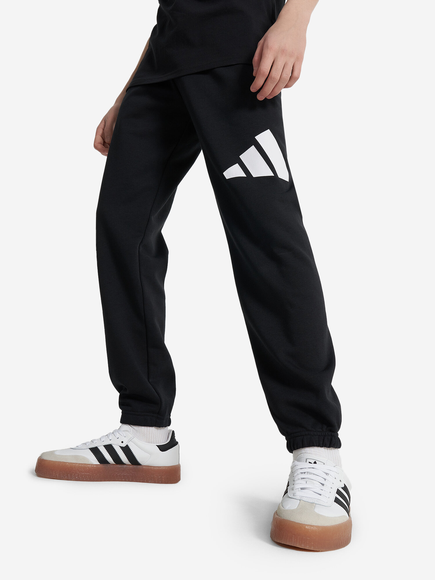 Брюки adidas, размер 176, черный