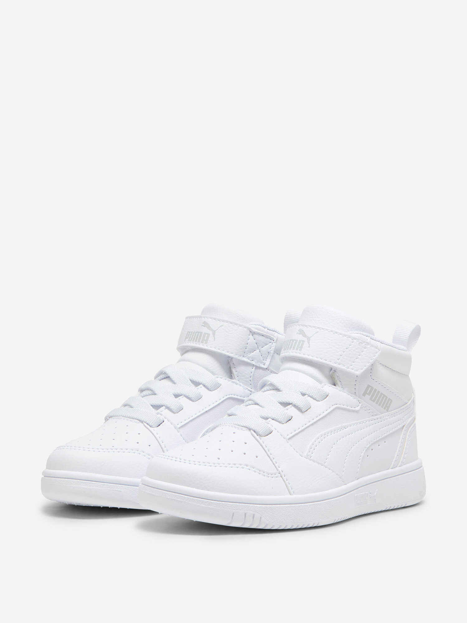 Кеды PUMA, размер 1.5, белый/светло-серый — фото 1