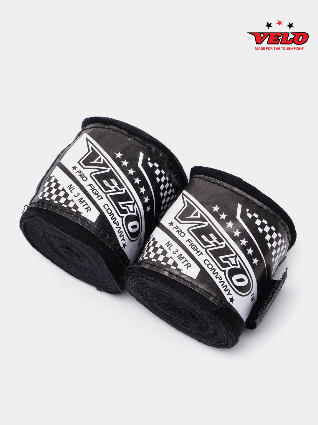 Бинты боксерские профессиональные хлопок с эластаном VELO 4080-3 — фото 1