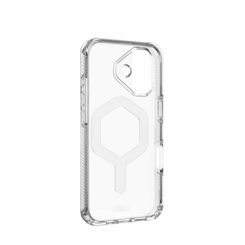 Чехол с поддержкой MAGSAFE Uag Plyo для iPhone 17 6.3", цвет прозрачный/белый (Ice/White) — фото 1
