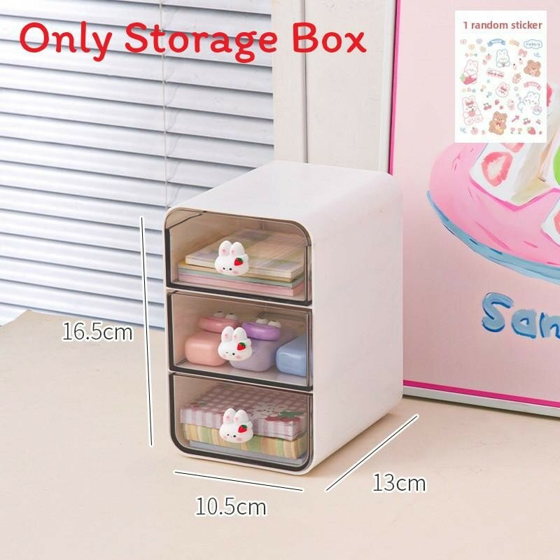 Portable plastic storage container with stackable design for home and office use