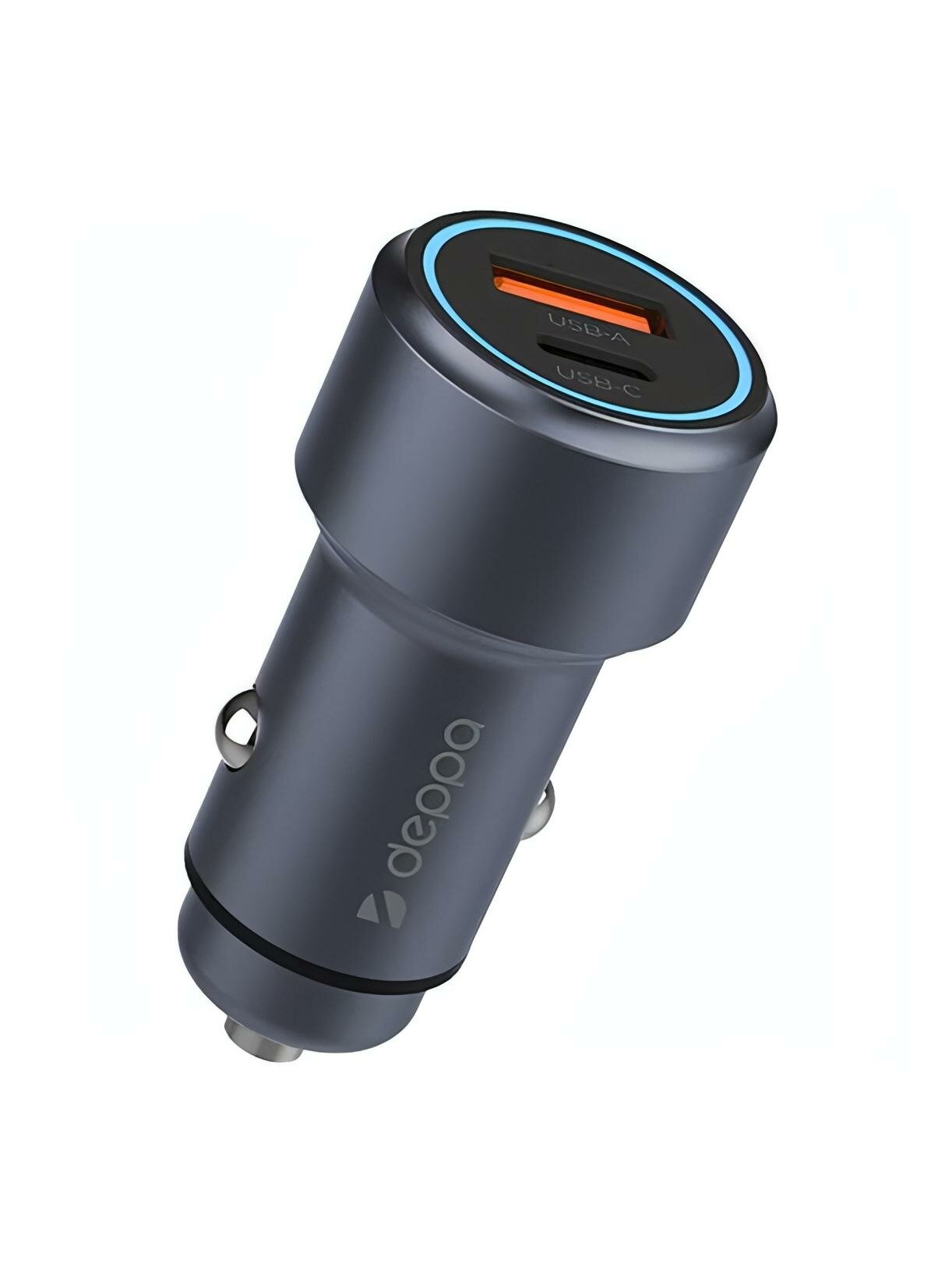 Автомобильное зарядное устройство Deppa USB-A+USB-C PowerDelivery 48W