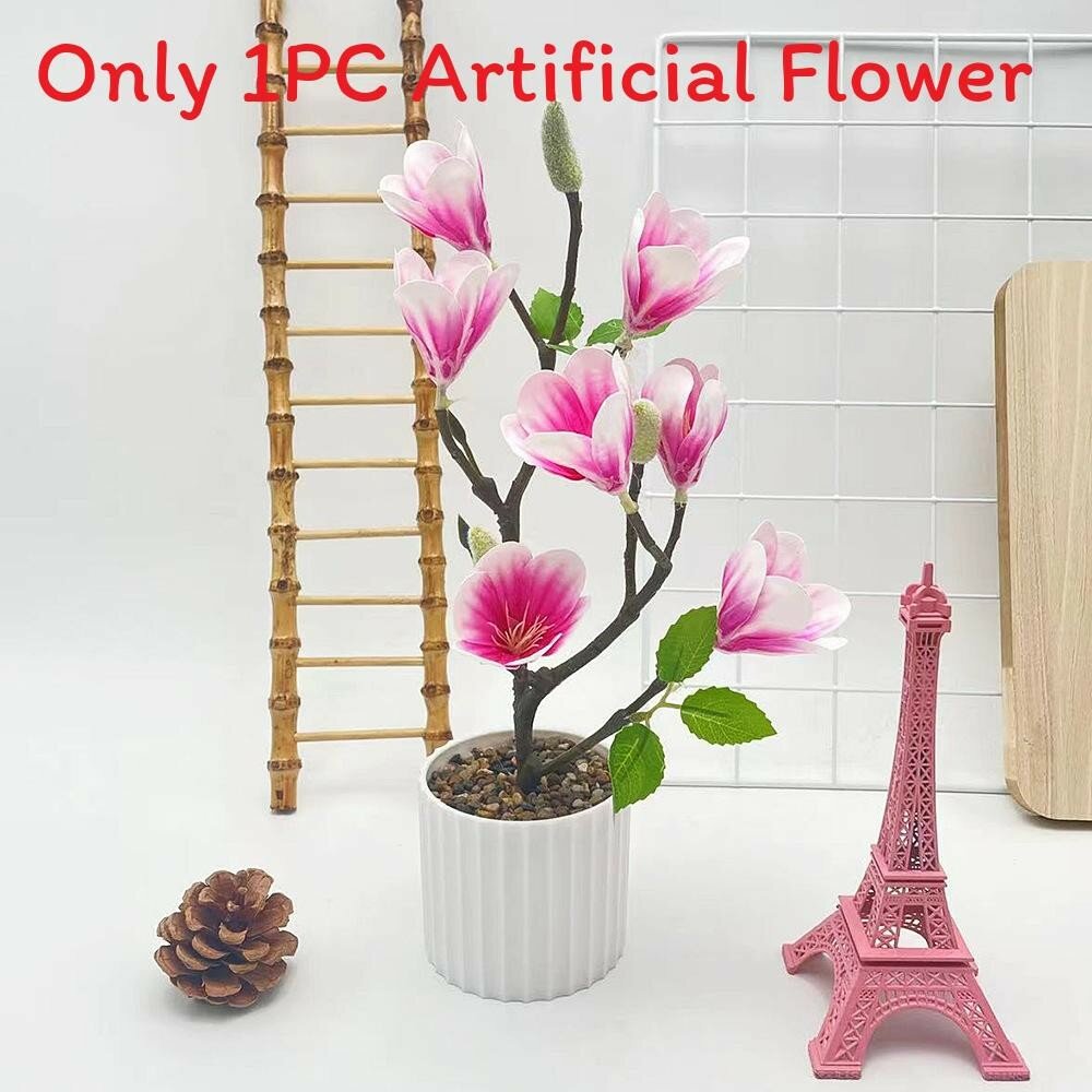 Magnolia silk blossom decor for weddings and outdoor photography scenes