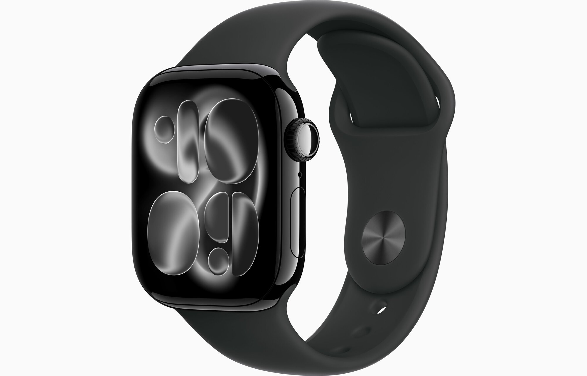 Умные часы Apple Watch S11 GPS 42mm Jet Black Aluminium Case with Black Sport Band - S/M MEQT4