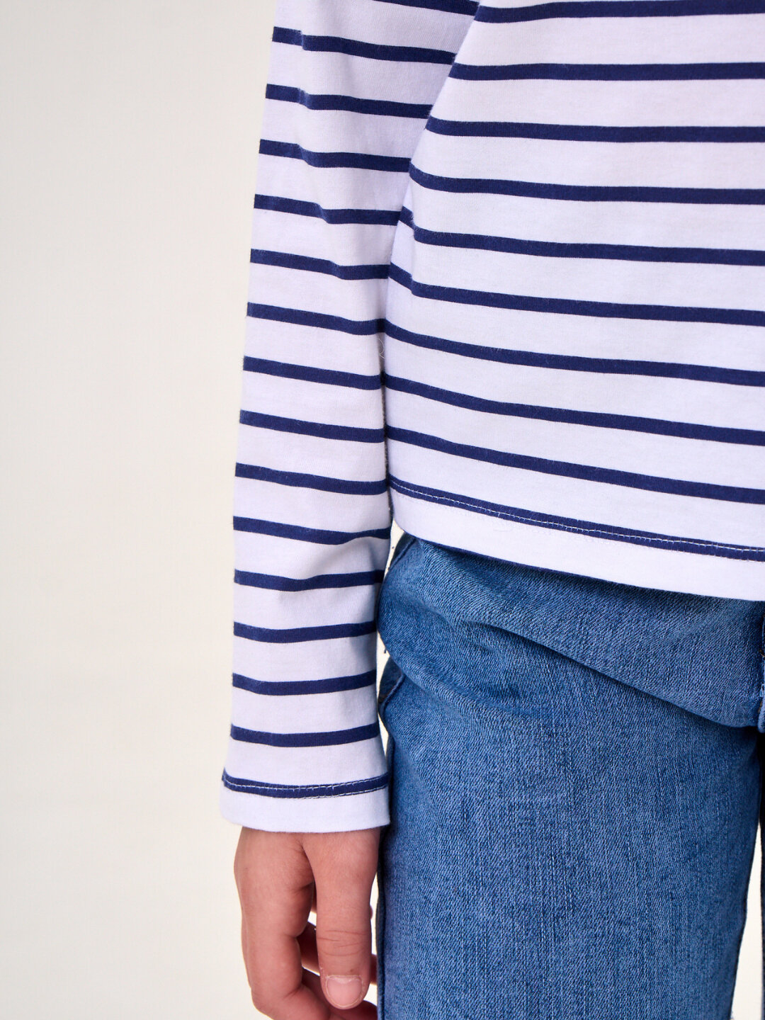 Лонгслив neo, размер 134, полоска — фото 1