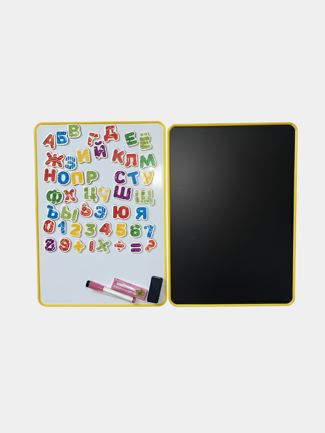 Магнитная маркерная доска, двухсторонняя, доска с буквами, планшет для рисования — фото 1