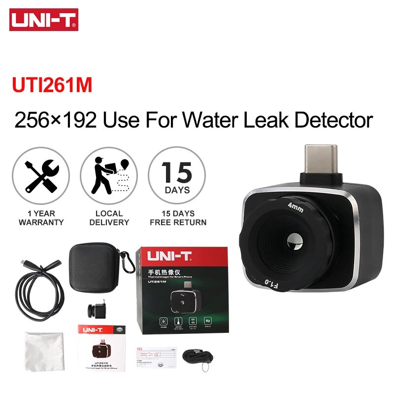 UNI-T Тепловизор Для Смарт Телефона UTI261M 256x192 пикселей для ремонта печатных плат детектора утечки воды