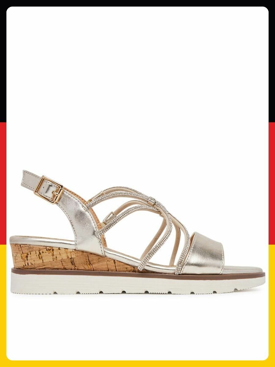 Босоножки Clara Barson  размер EU38  золотой