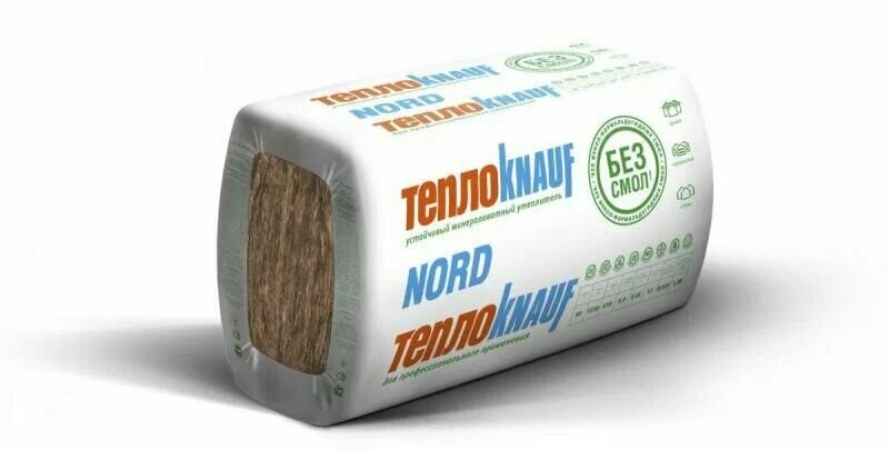 Утеплитель Knauf Nord 50х600х1250 мм 9 кв. м 12 плит в упаковке 1 уп.