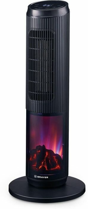 Тепловентилятор BRAYER BR4863 до 20 м2 2000 Вт пульт черный