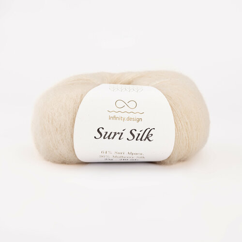 фото Пряжа infinity suri silk 1012 (1 моток), 64% сури альпака, 36% шелк, 25г, 210м infinity design
