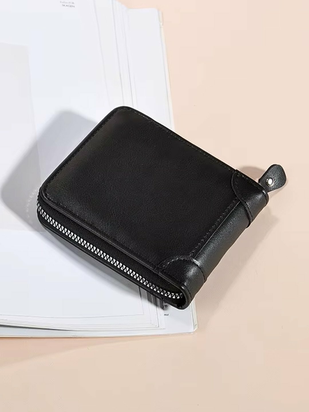 Кошелек , фактура гладкая, black — фото 1