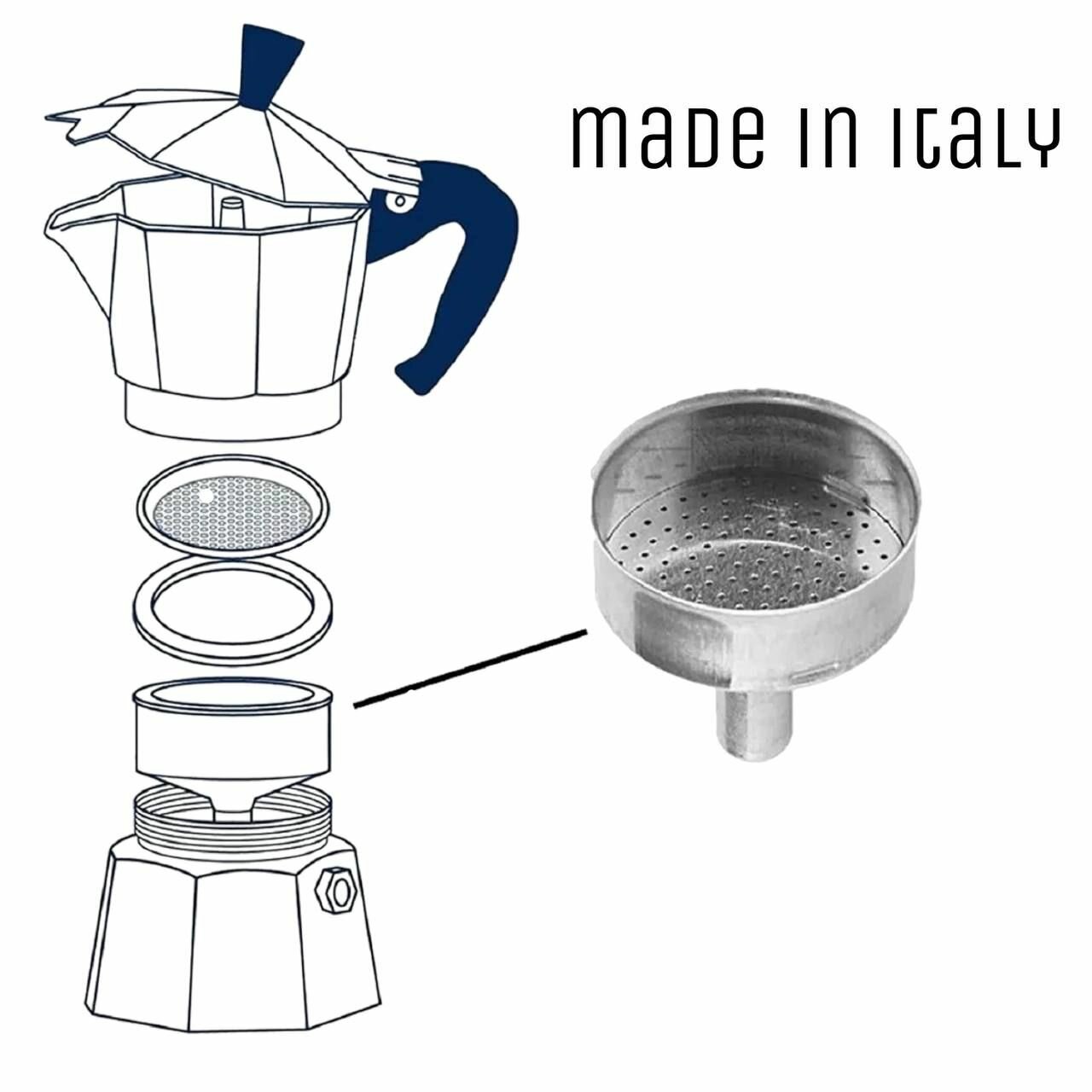 Воронка на 1 чашку для алюминиевых кофеварок Bialetti