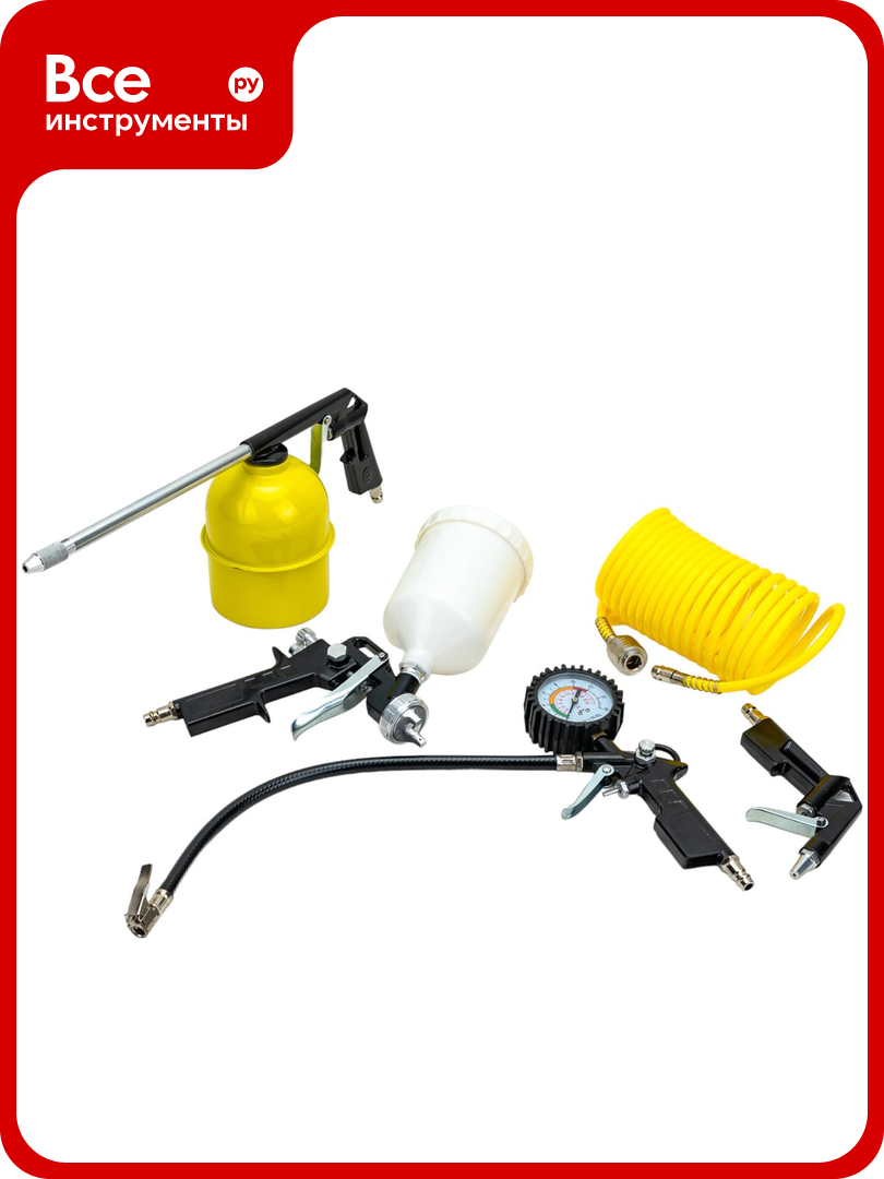 Набор пневмоинструмента WMC TOOLS 5 пр. WMC-8031K5-G/E70/(51065)