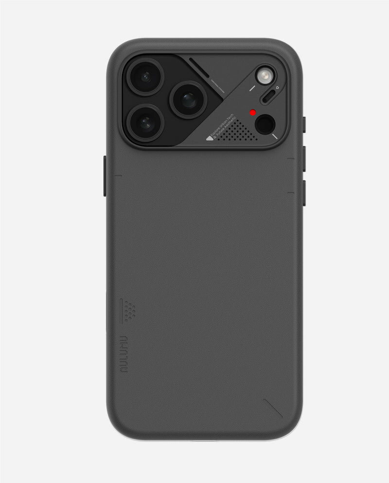 Чехол для iPhone 17 Pro Max series, Aulumu A17 Vegan Leather, черный — фото 1