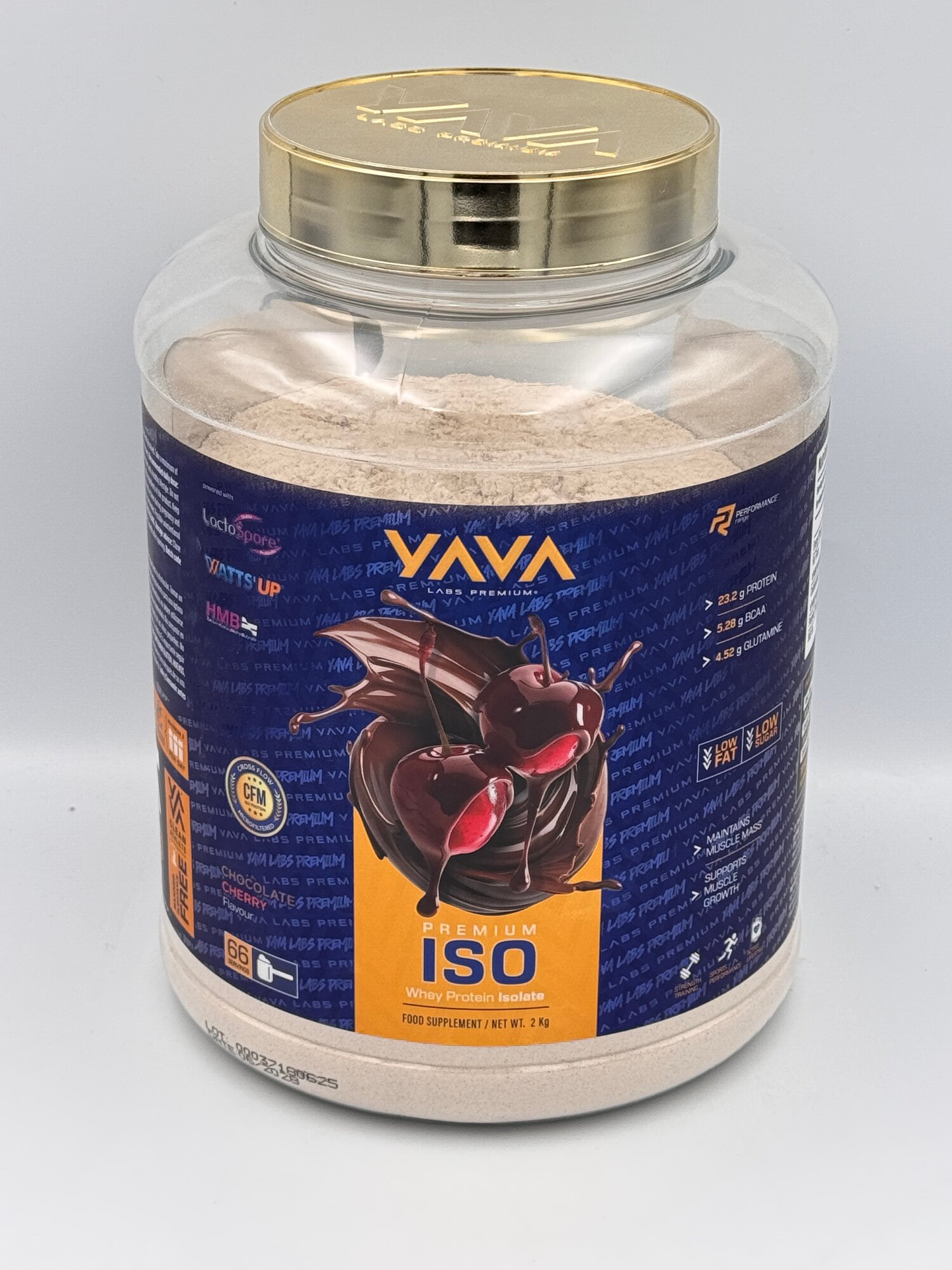 Yava Labs Isolate premium 2kg chocolate Cherry , изолят протиен — фото 1