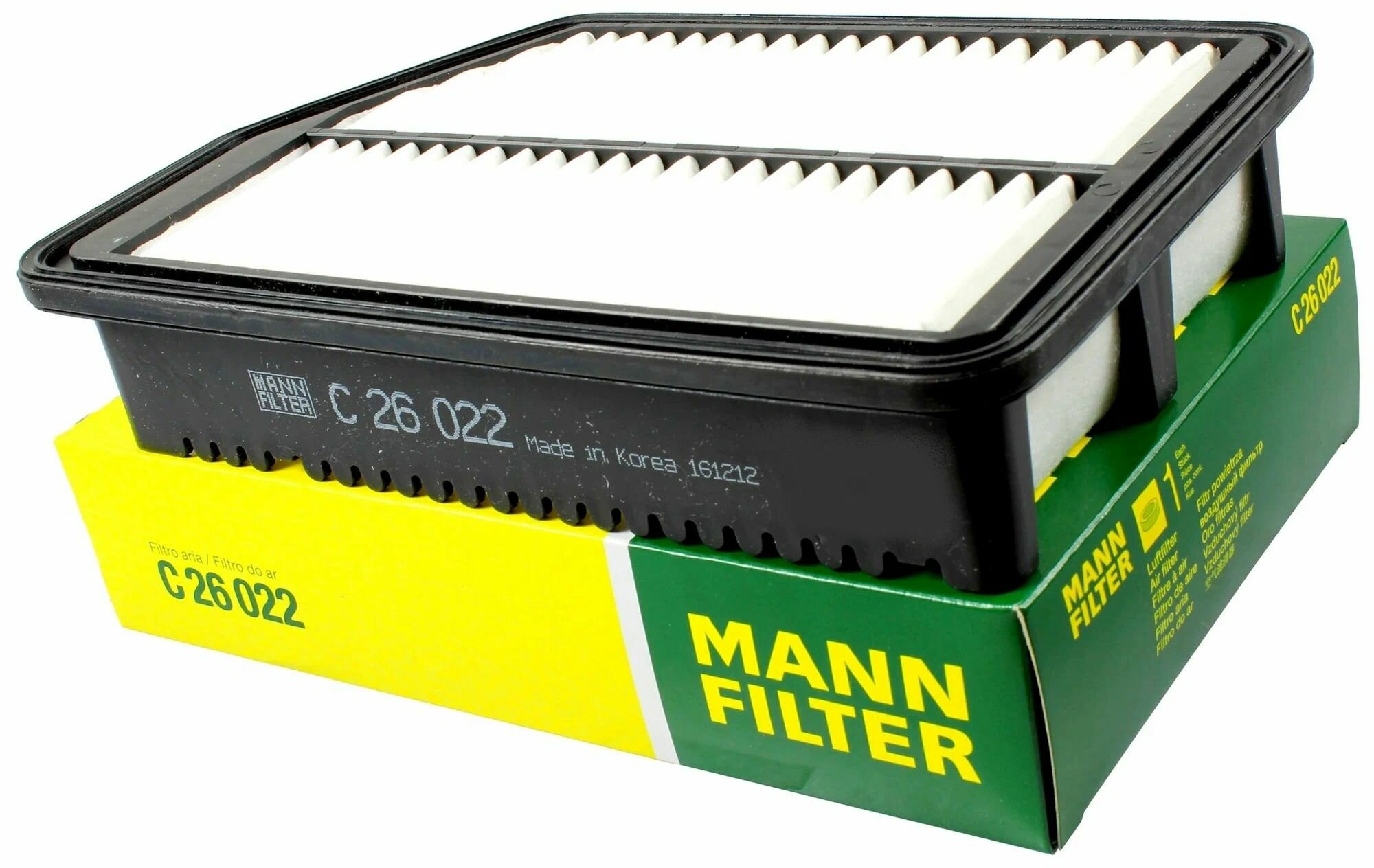 Воздушный фильтр MANN FILTER Hyundai Elantra с 2011 года, Kia Ceed с 2012 (C26022)
