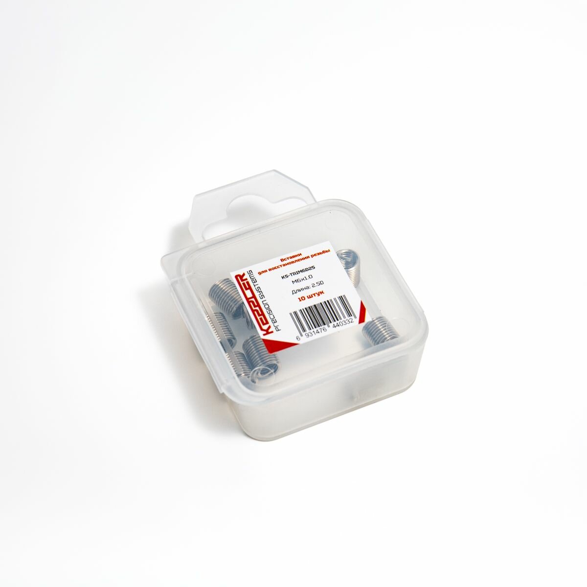 Вставки для восстановления резьбы, 10 штук , М6Х1.0, KEPPLER — фото 1