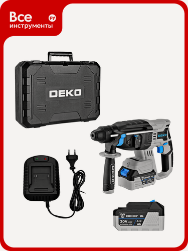 Изображение товара Бесщеточный аккумуляторный перфоратор DEKO DKCH20FU-Li в кейсе, 20 В, 2x4.0Ач 063-4419, Дополнительные характеристики