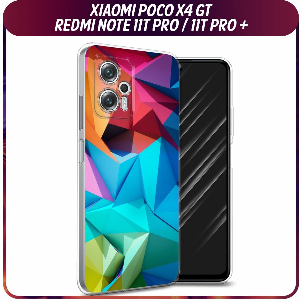 Чехол на Xiaomi Redmi Note 11T Pro Plus / Сяоми Редми Ноте 11Т Про Плюс с принтом Геометрия 14