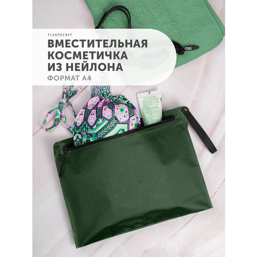 фото Косметичка flexpocket, ширина: 31 см., высота: 23 см., , зеленый