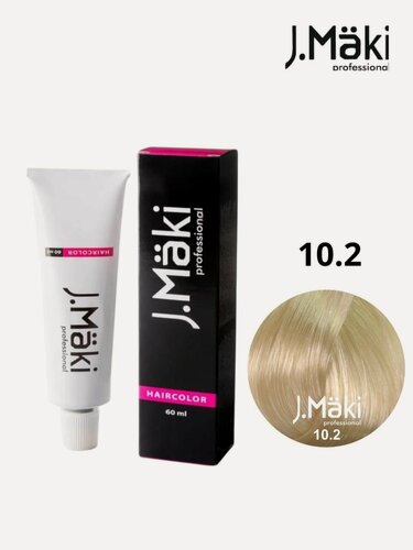 Изображение товара J.Maki 10.2 Жемчужный светлый блондин; cтойкая краска для волос 60 мл