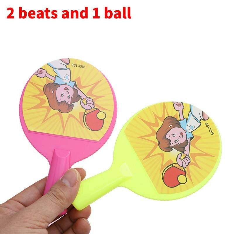 Детский набор для пинг-понга с пластиковой ракеткой для уличных спортивных игр и детских развлечений