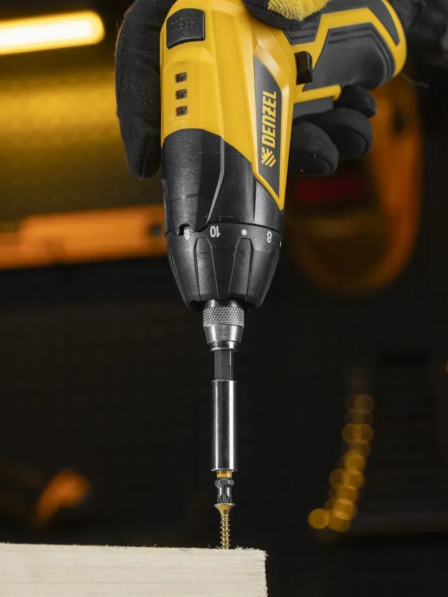 Набор бит для шуруповерта PZ1 x 25, S2, 10 шт, DENZEL 11653 — фото 1