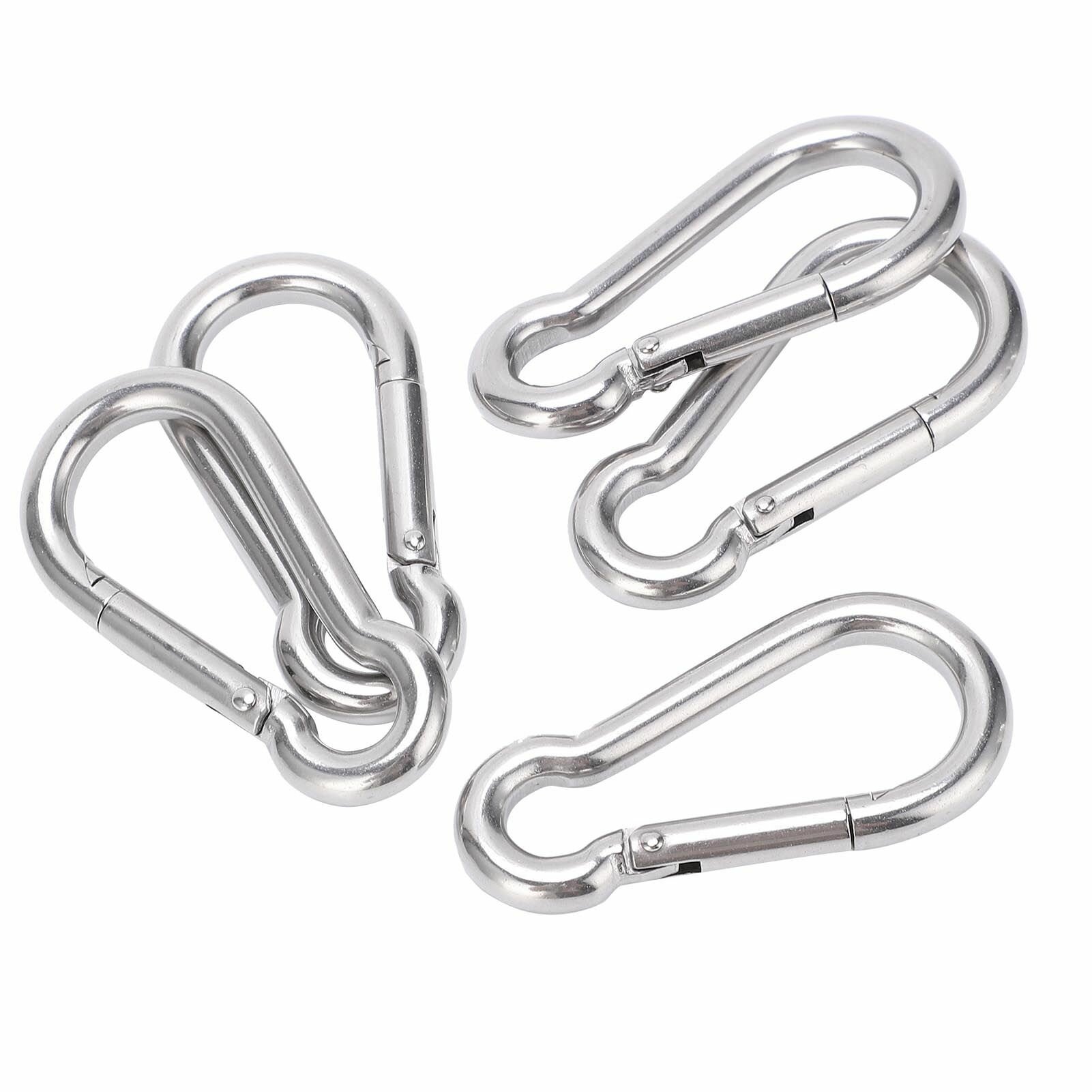 Шт. 70 мм карабиновый зажим из нержавеющей стали сверхмощный пружинный карабин для альпинистского рюкзака