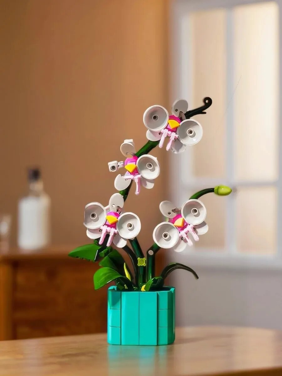 Конструктор из мини-блоков Орхидея