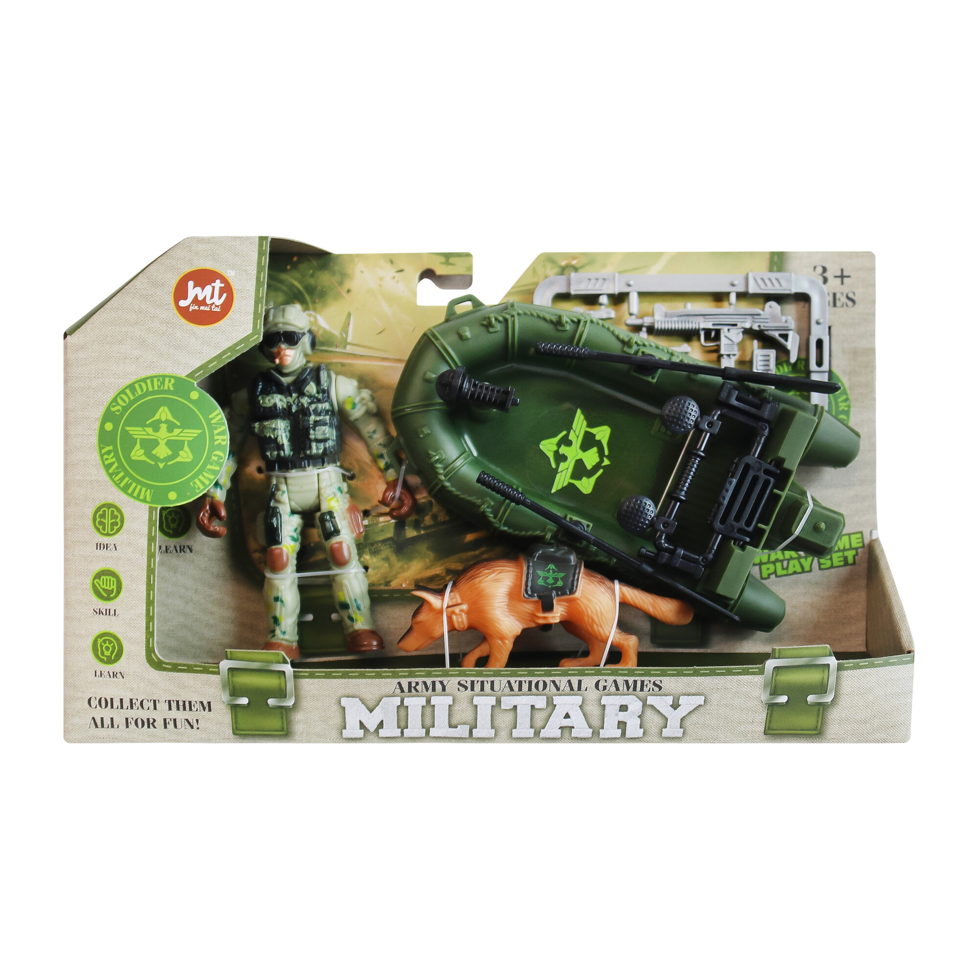 Набор "Солдат с собакой", с аксессуарами, HWF9-3, 6 элементов — фото 1