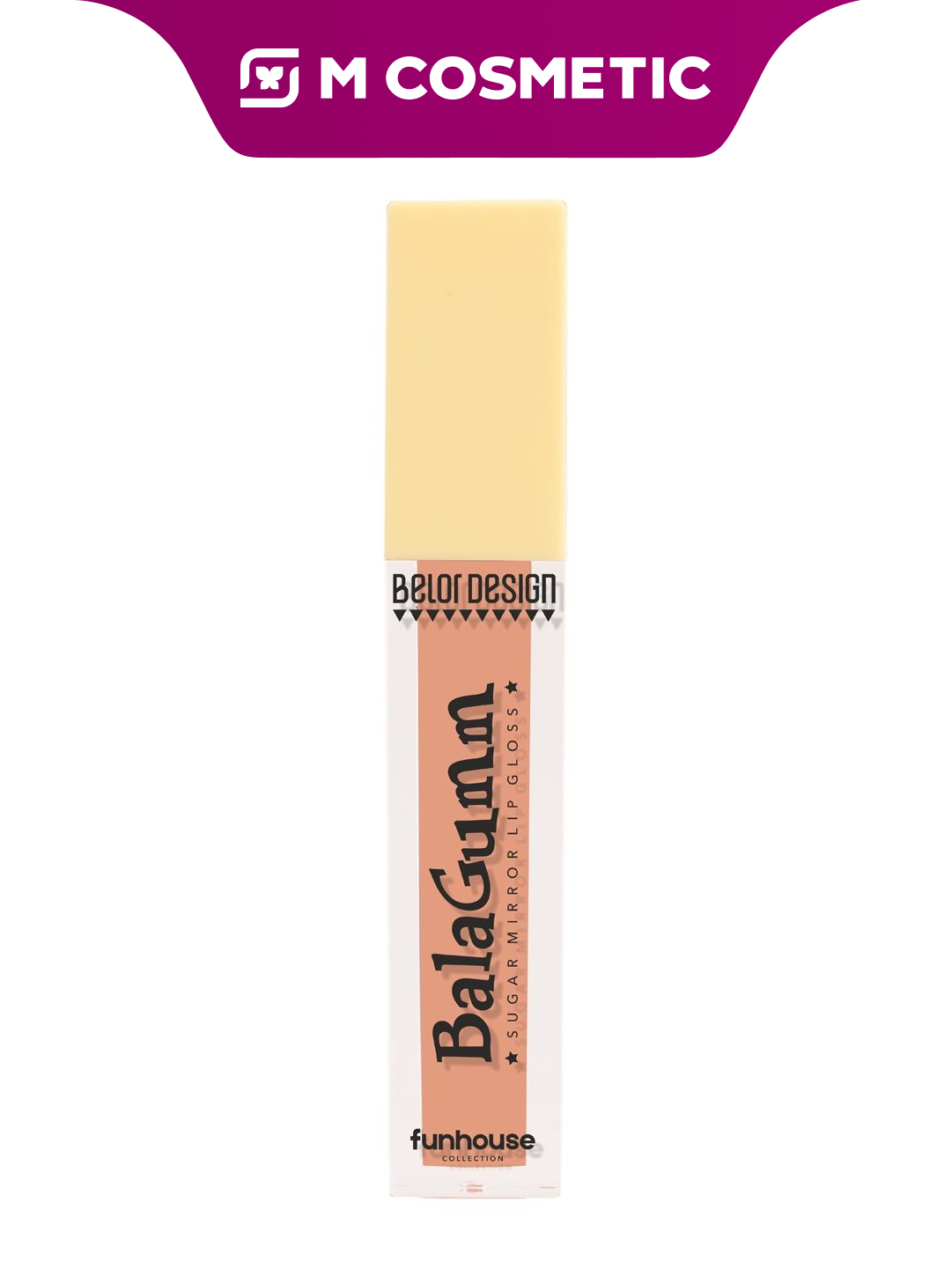 Блеск для губ Belordesign Funhouse Balagumm, увлажняющий, гелевый, с ароматом, 5,3 гр