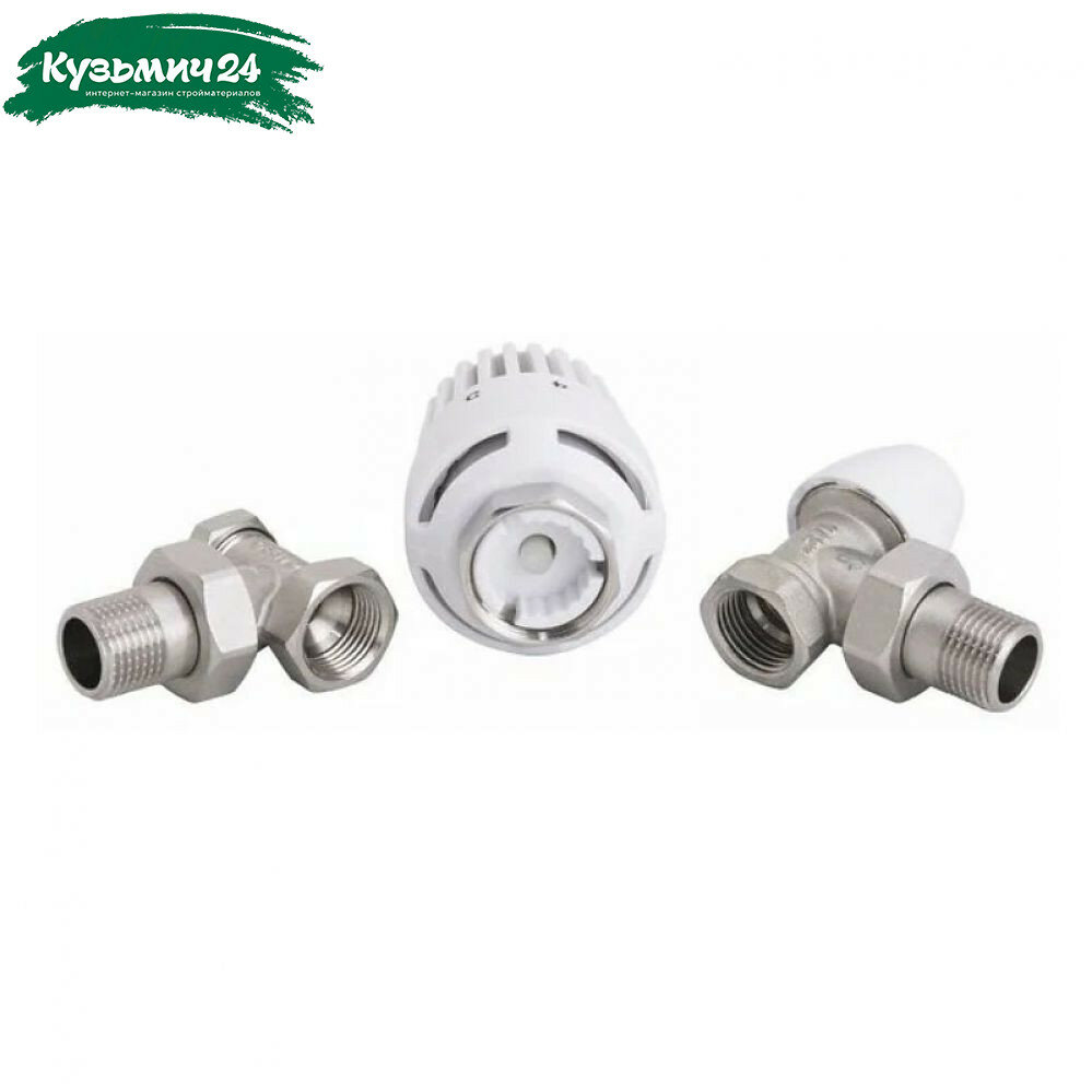 Комплект Frap терморегулирующий угловой 1/2 ВР-НР радиаторный в блистерной упаковке F459