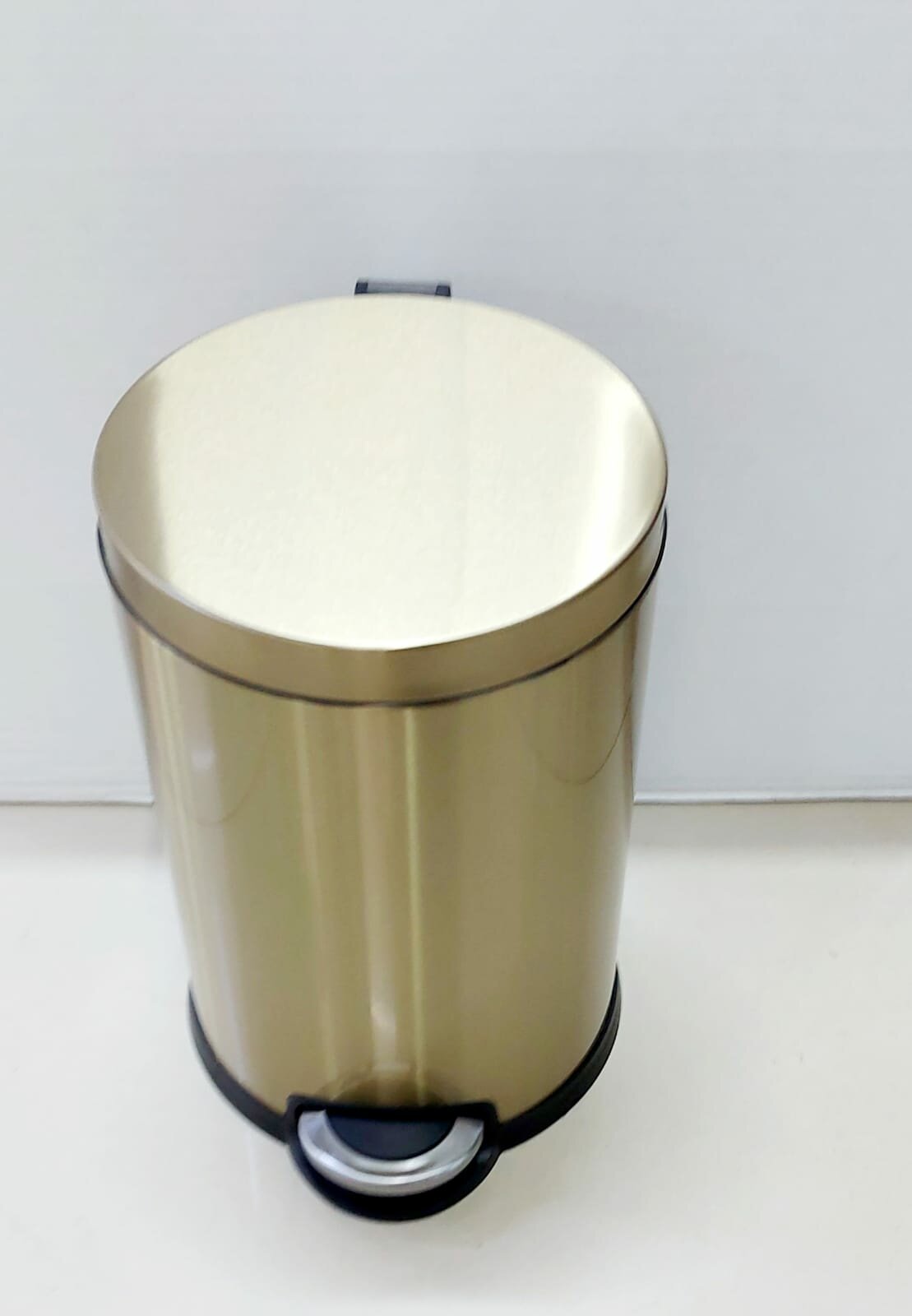 Ведро для мусора 8л. с микролифтом Classic Retro бронза R25-8