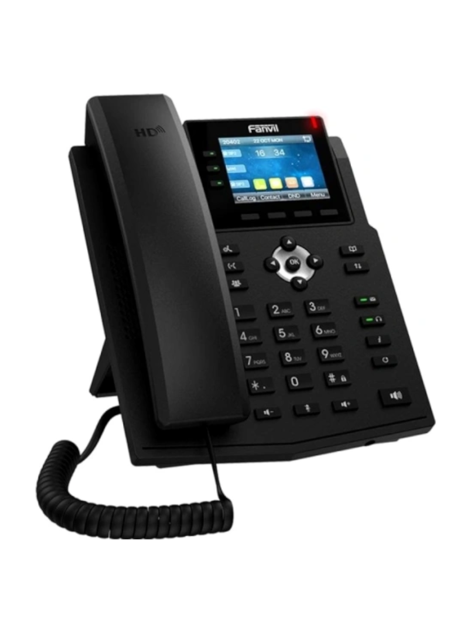 Телефон VoIP Fanvil X3U Pro, черный, с цветным дисплеем, PoE