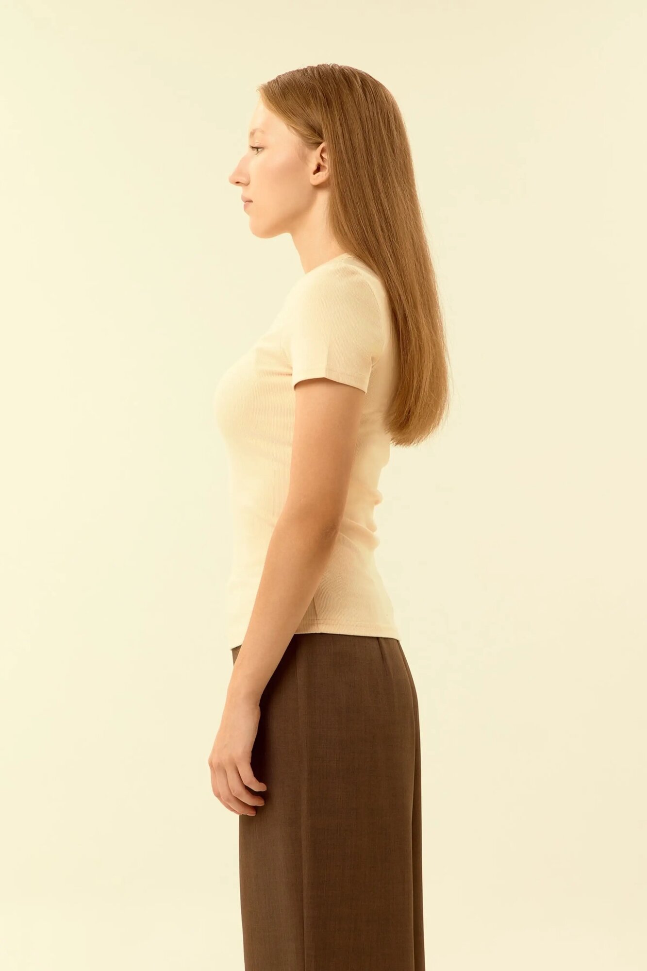 Футболка Selfie, размер S, бежевый — фото 1