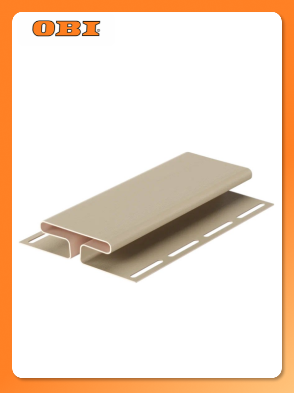 Профиль Docke PREMIUM H-профиль цвет крем-брюле рельефная поверхность винил