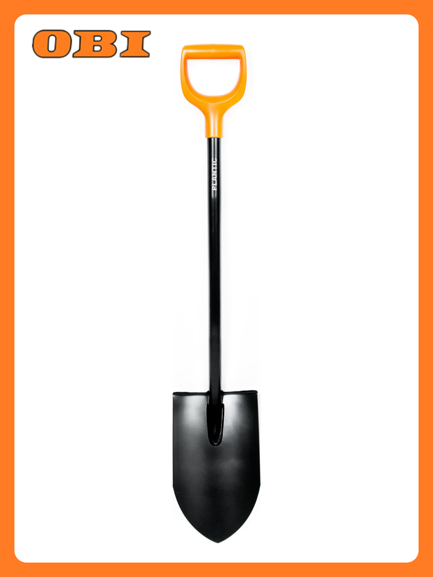 Лопата Plantic Terra штыковая нержавеющая сталь с черенком 113см